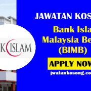 Terbaru 7 Jawatan Kosong Di Bank Islam Malaysia Berhad (BIMB 