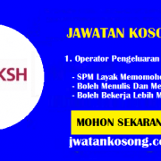 Jawatan Kosong DKSH Manufacturing Sdn Bhd, Operator Pengeluara Di Perlukan Segera
